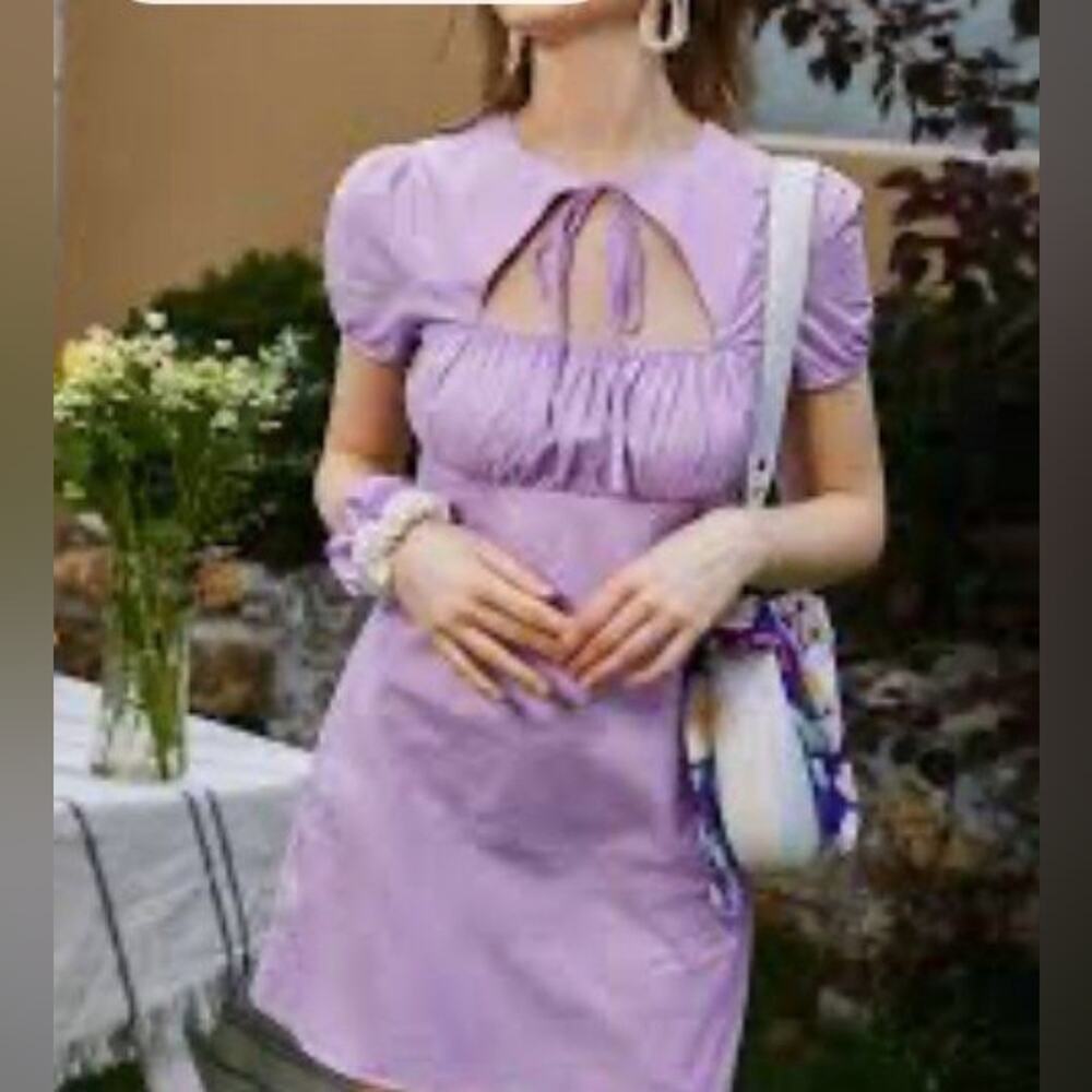 Urban outfitters Winnie tie front mini dress - Picture 3 of 10